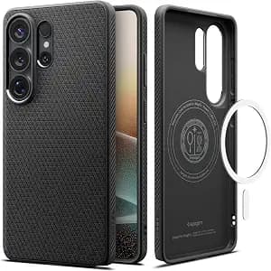 Spigen for Galaxy S26 Ultra Case, Liquid Air MagFit [Military-Grade Protection] [Compatible with MagSafe/Fast Wireless Charging] - Matte Black
