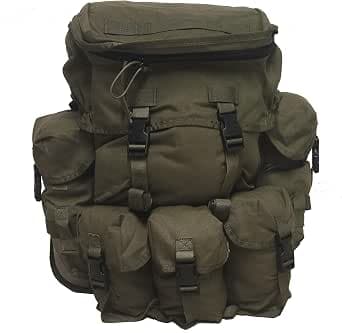 Commanders Military Army Patrol Pack Bag Backpack Rucksack Mk2 – MTP Olive Green - With Commanders Lid - Bushcraft Edition