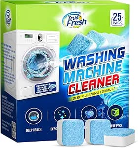 True Fresh Washing Machine Cleaner Tablets 25 Pack | Front Load, Top Load