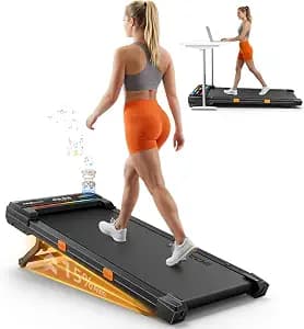 Walking Pad Treadmill with 15% AUTO Incline, Under Desk Treadmill for Home Small Space, 3.0HP Quiet Brushless with 300lbs Weight Capacity, LED Dispaly, Bluetooth Speaker, APP