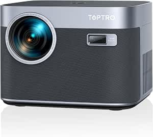 Projector 4K Support, Smart Projector with 35000 Lumens Auto Focus/Keystone, WiFi 6 Bluetooth, 50% Zoom 300" Display 1080P Movie Projectors for Home Cinema/Bedroom/Party/Camping
