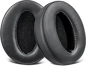 SOULWIT Earpads Replacement for Sennheiser HD 4.50BT/HD 4.50BTNC/HD4.50SE/HD4.40BT/HD4.30G/HD4.20S/HD458BT/HD 450/HD450BT/HD400S/HD350BT/Adapt 360(MB 360 UC)/Adapt 361 - Black