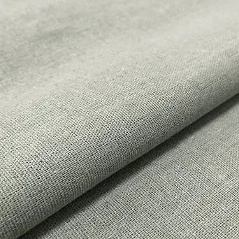 Linen Embroidery Fabric, Quilting Fabric Cloth Garments Crafts Accessories Square Embroidery Cloth, 20 by 62-Inch(Lignt Grey)