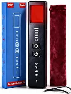 Hidden Camera Detector, GPS Tracker & Bug Detector, Anti-Spy Detector, 4 Detection Modes & 5-Level Sensitivity RF Scanner, Privacy Protection Tool for Travel, Hotel, Bathroom, Office, Car