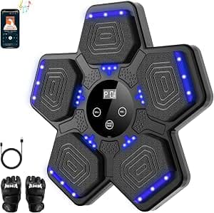 Music Boxing Machine for Adults & Kids - Smart Punching Machine with Boxing Gloves, Wall Boxing Punching Pad for Home, Office, Gym (Upgraded Version)