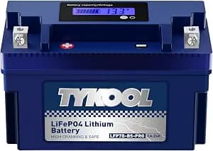 TYKOOL YT7B-BS, 240 CCA, 3X Cranking Amps,5X Life, High Performance Lithium LiFePO4 Motorcycle Battery,12V 4Ah,Fits for ATV,Fits for Ducati 1198cc,BRP (CAN-AM) 450cc ATV,Yamaha 125cc,150cc Scooter