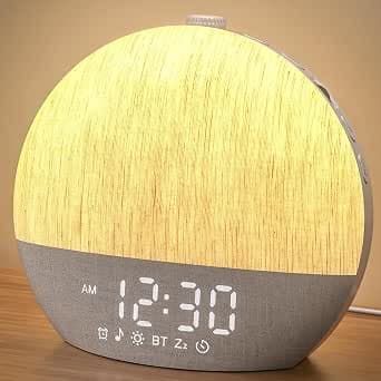 LIORQUE Alarm Clock Sunrise Wake Up Light Alarm Clock