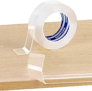 ZOMPAGO Clear Edge Protector Strip for Baby Proofing, Soft Self-Adhesive Furniture Edge Guard, Child Safety Bumpers for Sharp Corners & Edge of Tables, Cabinets, Walls, Beds, Kitchen,1mm Thick