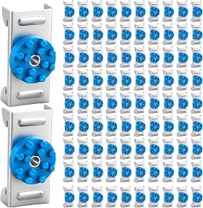 Zonon 50 Pack Soundproofing Sound Isolation Clips Resilient Channel Mounting Clip Reduces Noise from Noisy Neighbors for Apartment Recording Studio Sound Proofing for Walls and Ceilings (Blue)