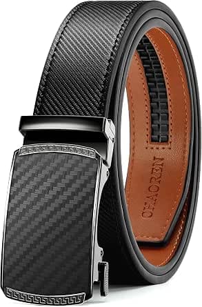 CHAOREN Mens Belt Leather Belts for Men Ratchet Belt, Customizable Fit (35mm)