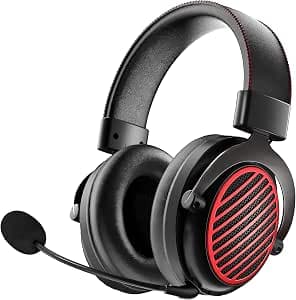 Redragon H540 Wireless Gaming Headset for PC, PS4/5, Xbox, Switch, 4-Mode(2.4G/BT/USB/3.5mm) - 7.1 Surround Sound - 53MM Drivers Gaming Headphones with Noise Canceling Mic - Memory Foam - Black
