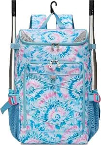 FOKDUVB Baseball Softball Gear Bag Backpack for Boys Girls Ages 8-12 12-14 Large Kids Youth Bat Bag with Ventilated Shoe Compartment Baseball Softball Players Stuff Supplies