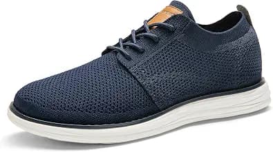 Bruno Marc Men's KnitFlex Breeze Mesh Sneakers Oxford Lace-up Lightweight Casual Walking Shoes