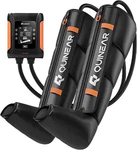 QUINEAR Professional Leg Recovery System, Cordless Air Compression Boots with Sequential Compression, Leg and Foot Massager, Fast Recovery Therapy for Athletes, FSA-HSA Eligible (Medium)