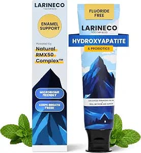 Larineco Nano Hydroxyapatite Toothpaste – Sulfate Free Remineralizing Toothpaste – Enamel Care, Gentle Whitening, Sensitive Teeth – 4oz