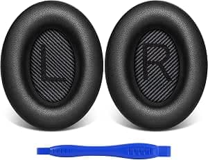 Link Dream Bose QuietComfort 35 QC35 II Earpads Replacement Earpads for QC25 QC15 /Ae2 Ae2i Ae2w Headphones (Black)