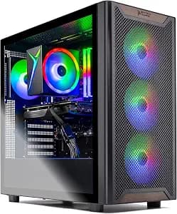 Skytech Gaming Chronos 3 Gaming PC, AMD Ryzen 7 7700 3.8GHz, AMD RX 9070XT 16GB, 2TB Gen4 NVMe SSD, 32GB DDR5 RAM 6000, 850W Gold ATX 3 PSU, Wi-Fi, Win 11, Desktop
