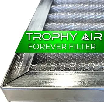 16x20x1 | Trophy Air | Merv 8 | Washable Furnace Filter | Lifetime HVAC & Furnace Air Filter | Washable Electrostatic | High Dust Holding Capacity | Premium Quality Aluminum