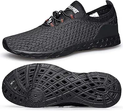 DOUSSPRT Men's Water Shoes Quick Drying Sports Aqua Shoes